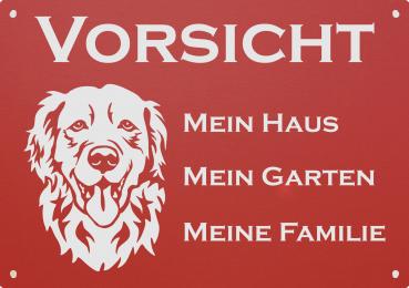 Golden Retriever | Aluminium Warnschild